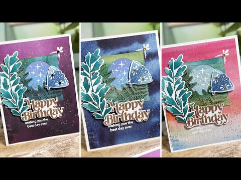 Tim Holtz Distress Foundry Wax Kit 1 Ranger tdak80435 Celestial Happy Birthday Cards Video