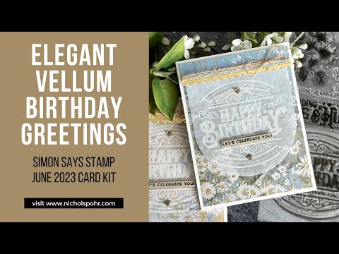 Simon Says Clear Stamps Etched Greetings sss202519c