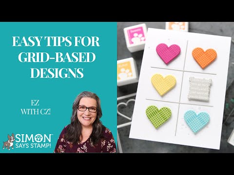 CZ Design Stamps and Dies A2 Grid Basics set1064ag
