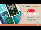 Ranger Stark White Cardstock Simon Hurley Create hua67467 Glitter Panels Video