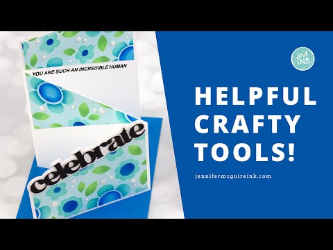 Tim Holtz Tonic Mini Recoil Snips 5386e Celebration Card Video