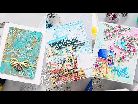 Simon Says Stamp Card Kit of the Month March 2025 Tweet Friend ck0325 Nina Trapani 3 Ways Embossing