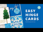 Simon Says Stencil and Die Large Snowflake set1082ls Sugar and Spice Jennifer McGuire Hinge Card Tutorial