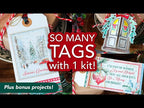 Simon Says Stamp Embossing Folder and Die All Wrapped Up set1119wu Lots of Tags! + Bonus Projects with Simon Says Stamp's Gift Giving Kit Nina-Marie Trapani