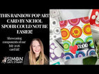 Simon Says Clear Stamps Pop Art 2460ssc This Rainbow Pop Art Card by Nichol Spohr Could Not Be Easier!