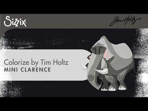 Tim Holtz Sizzix Clarence Mini Colorize Thinlits Dies 667216 video