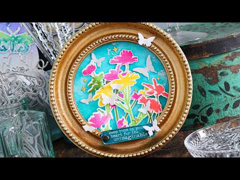 Tim Holtz Mini Bouquet Stamps with Simon Says Stamp Dies Bundle setmb25
