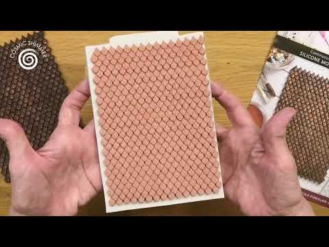 Cosmic Shimmer Continuous Dragon Scales Silicone Mould dm0051-cs