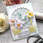 Papertrey Ink Radiant Radial Die pti-0769 welcome sunshine