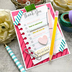 Papertrey Ink Just Notes Dies pti-0776 clipboard