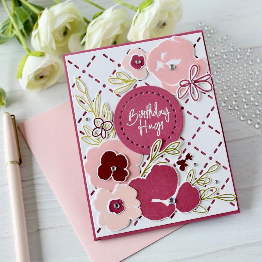 Papertrey Ink Blissful Blooms Dies pti-0785*