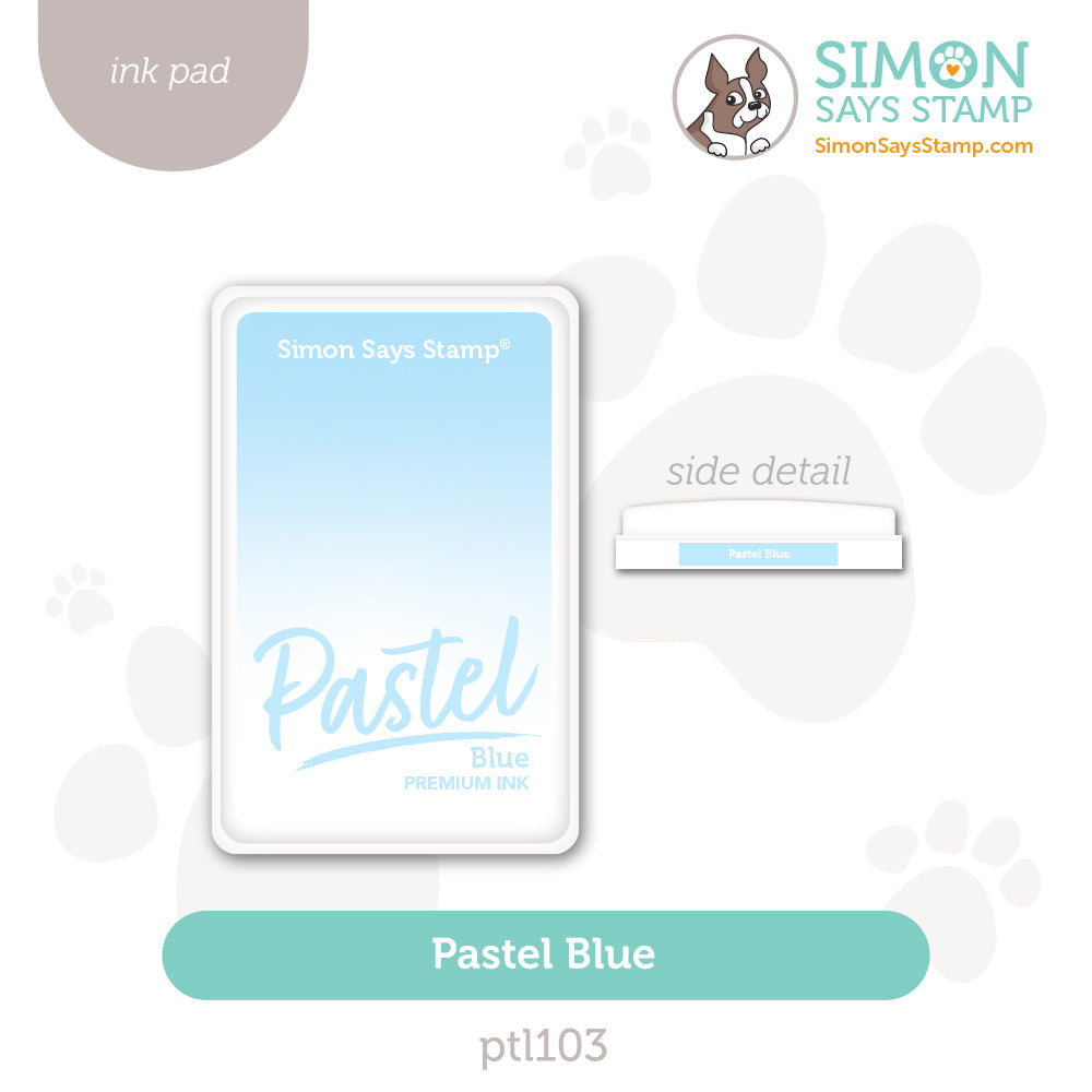Simon Says Stamp Pastel Premium Ink Pad Pastel Blue ptl103 Festive Fun