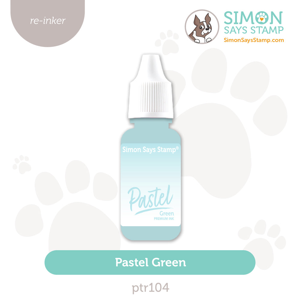 Simon Says Stamp Pastel Premium Re-Inker Green ptr104