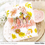 Pretty Pink Posh Stitched Torn Rectangles Dies thankful