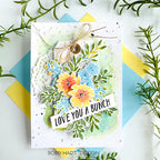 Simon Says Stamp XL EZ Strips Rectangles Wafer Dies 1598sdc Love Card