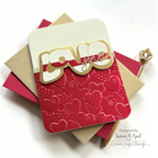 Simon Says Stamp Gold and Rich Red Matte Cardstock Bundle set910cs To Love Love You Card