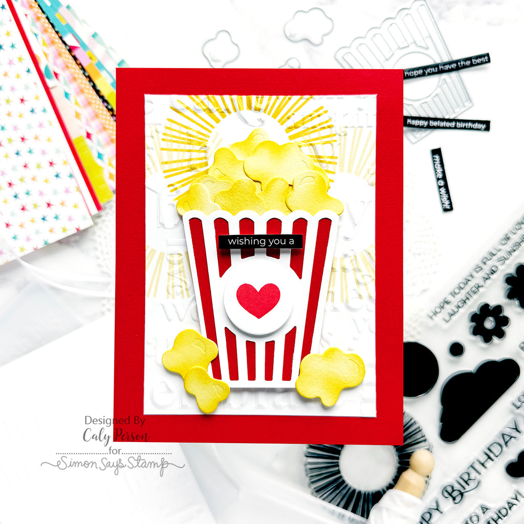 Simon Says Stamp EZ Strips and Die Birthday set1025ez Birthday Card