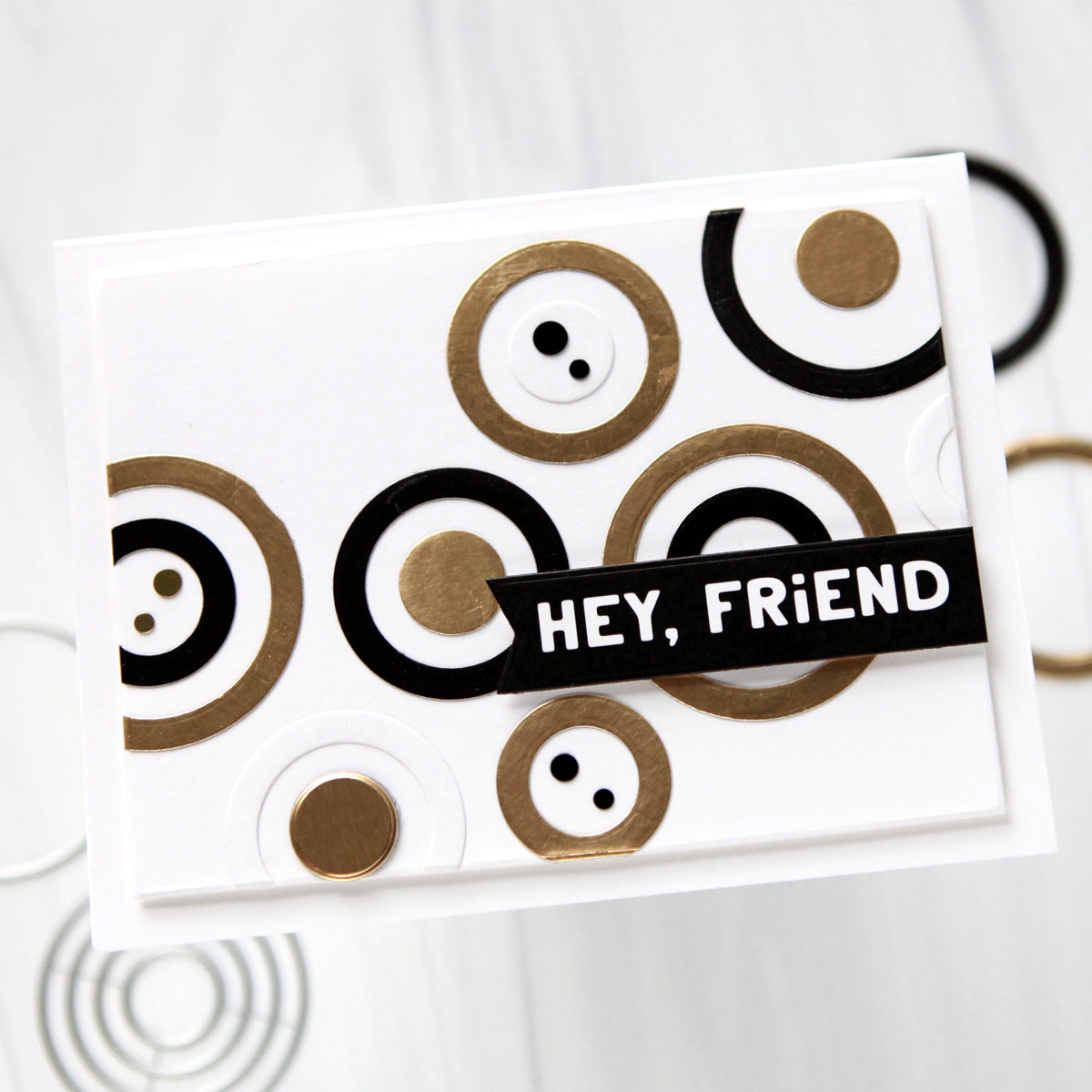 Simon Says Stamp EZ Strips Big Bold Headlines set1288bb Neutral Circles Friend Card Cathy Zielske | color-code:ALT02