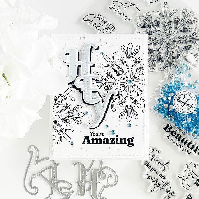 Pinkfresh Studio Beyond Happy Dies 191023 Holiday Encouragement Card