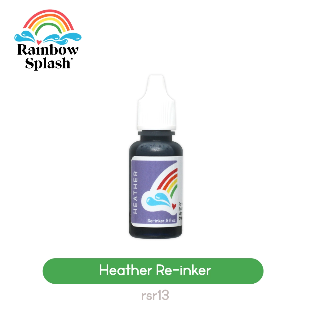 Rainbow Splash Re-inker Heather rsr13
