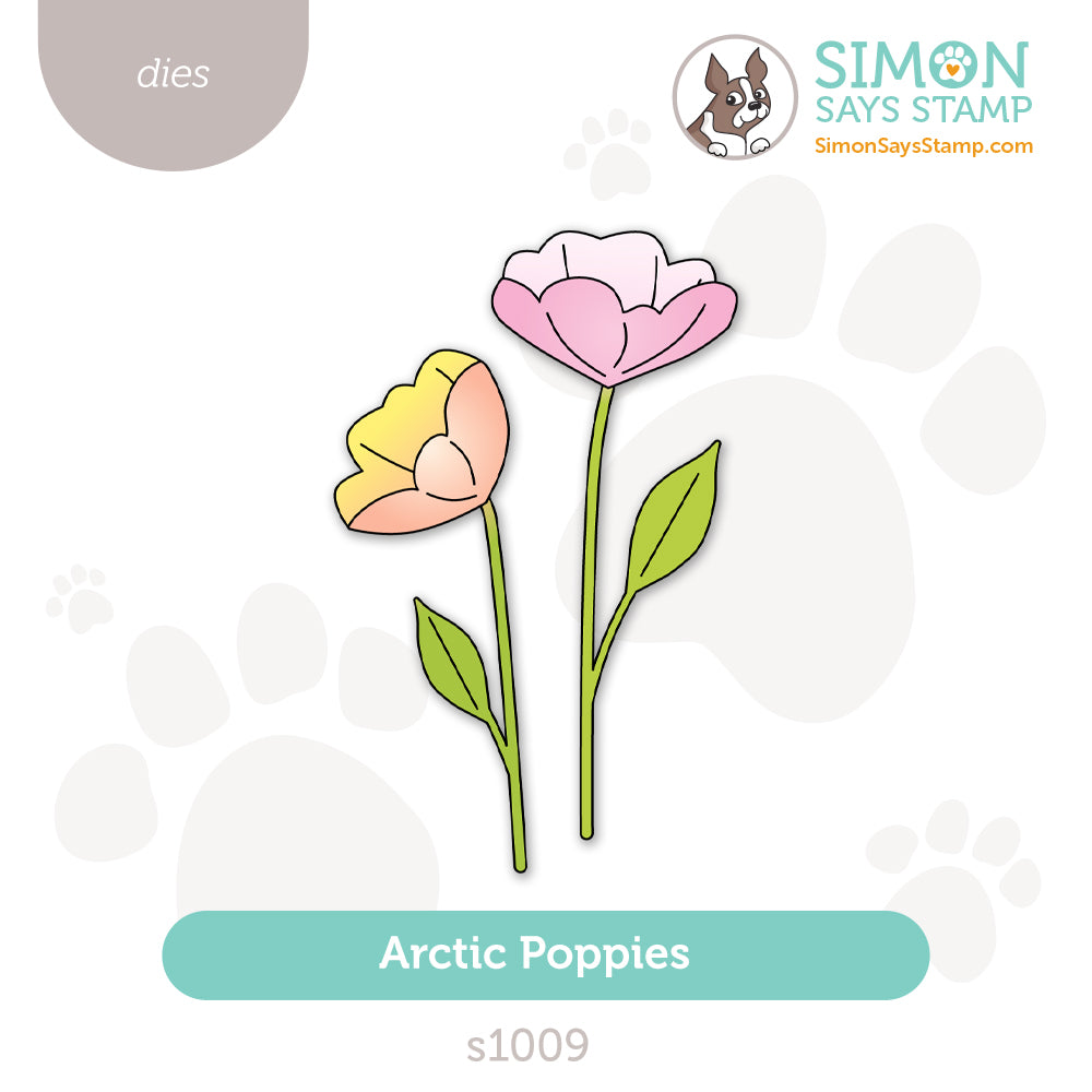 Simon Says Stamp Arctic Poppies Wafer Dies s1009 Friend Like You
