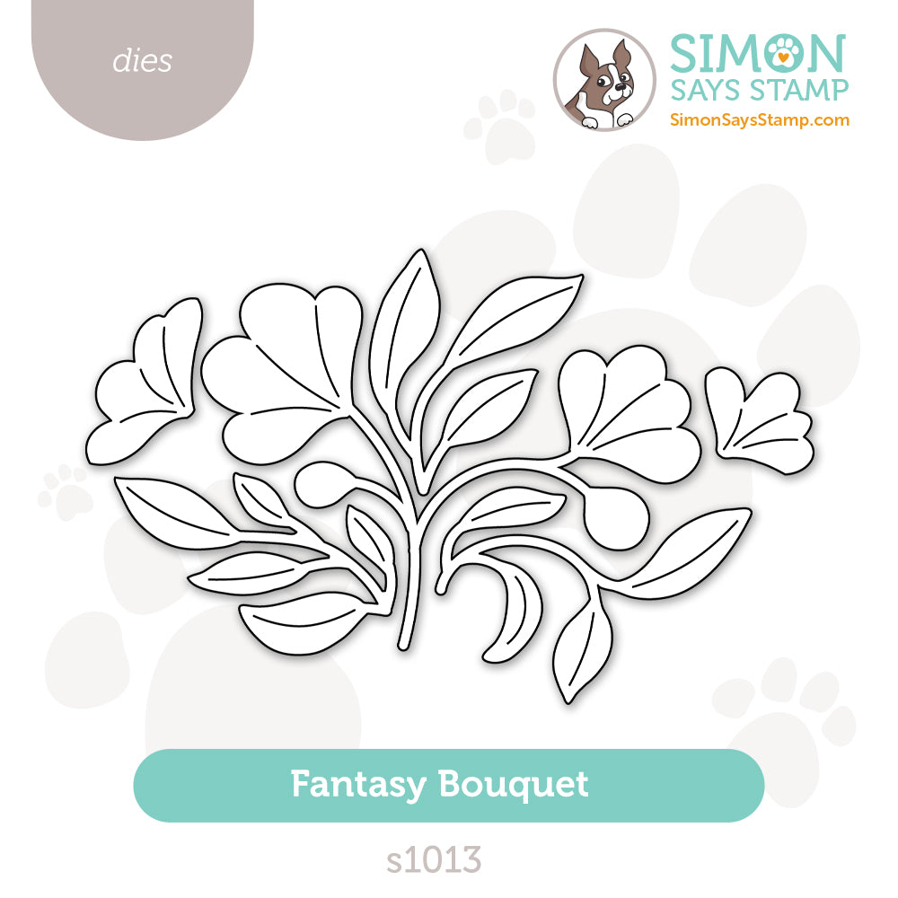Simon Says Stamp Fantasy Bouquet Wafer Dies s1013 Happy Camper
