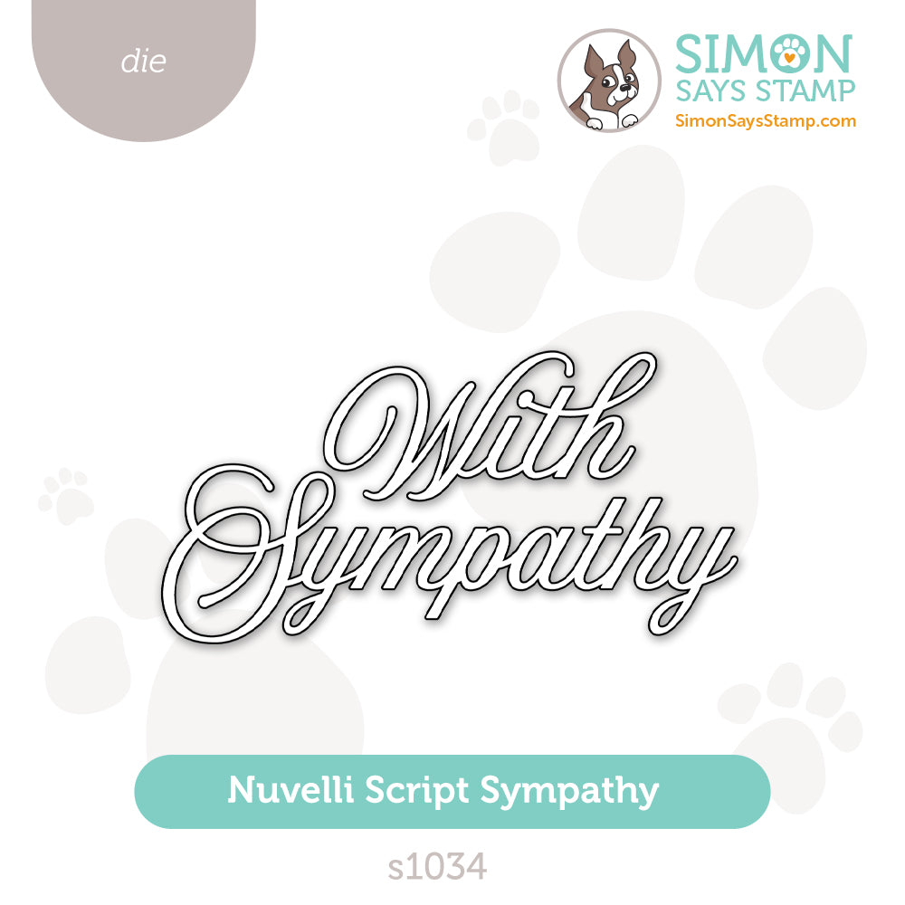 Simon Says Stamp Nuvelli Script With Sympathy Wafer Dies s1034 STAMPtember
