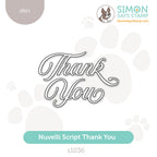 Simon Says Stamp Nuvelli Script Thank You Wafer Dies s1036 Friend Like You