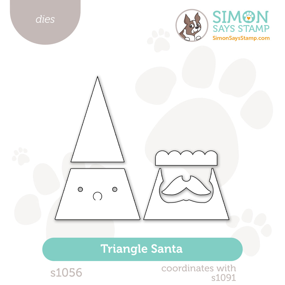 Simon Says Stamp Triangle Santa Wafer Die s1056 And Everything Nice