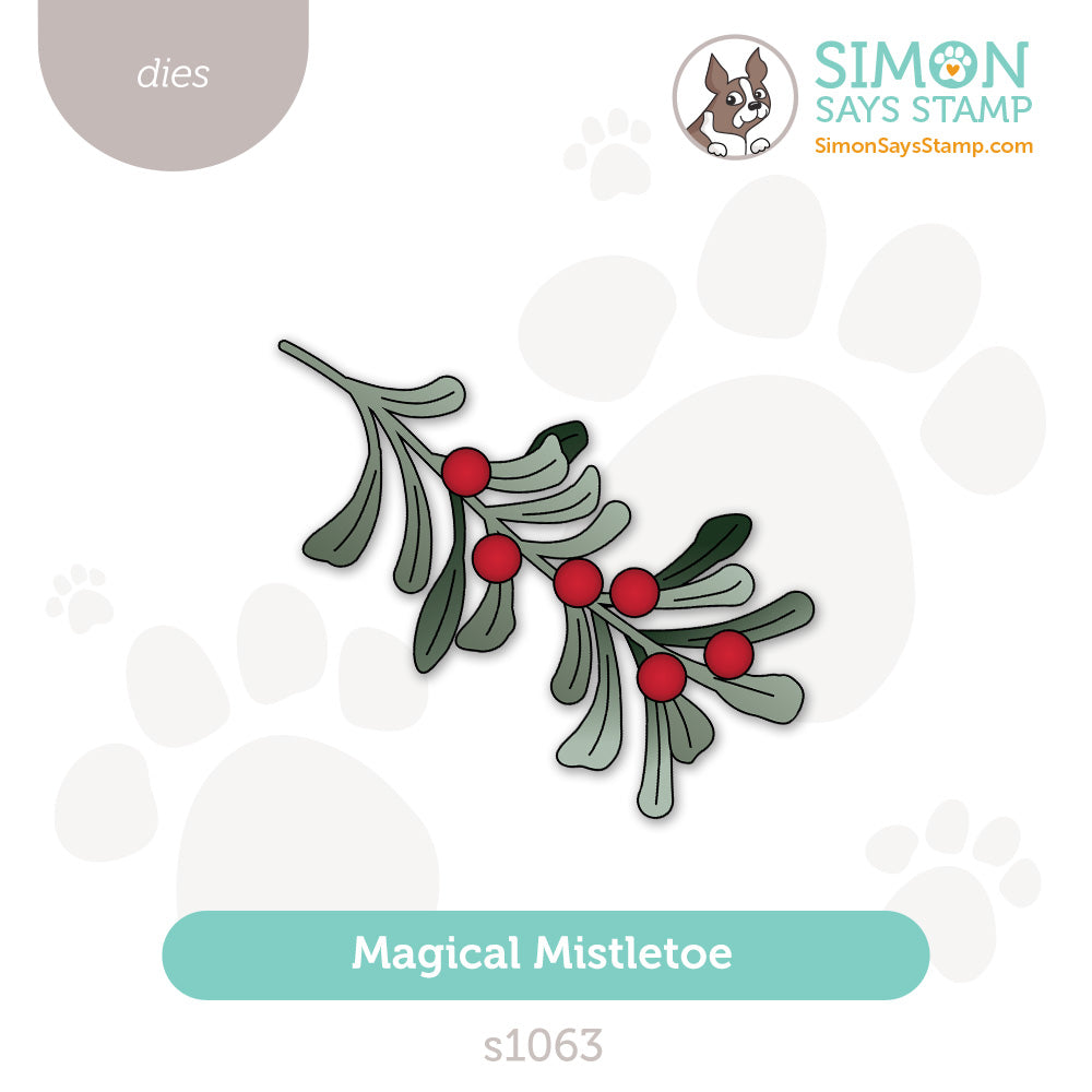 Simon Says Stamp Magical Mistletoe Wafer Dies s1063 And Everything Nice