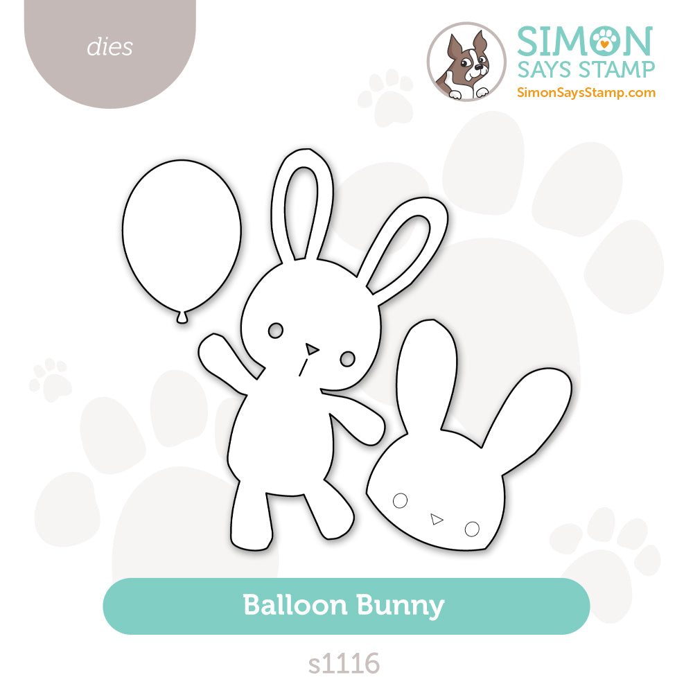 Simon Says Stamp Balloon Bunny Wafer Dies s1116 In My Heart