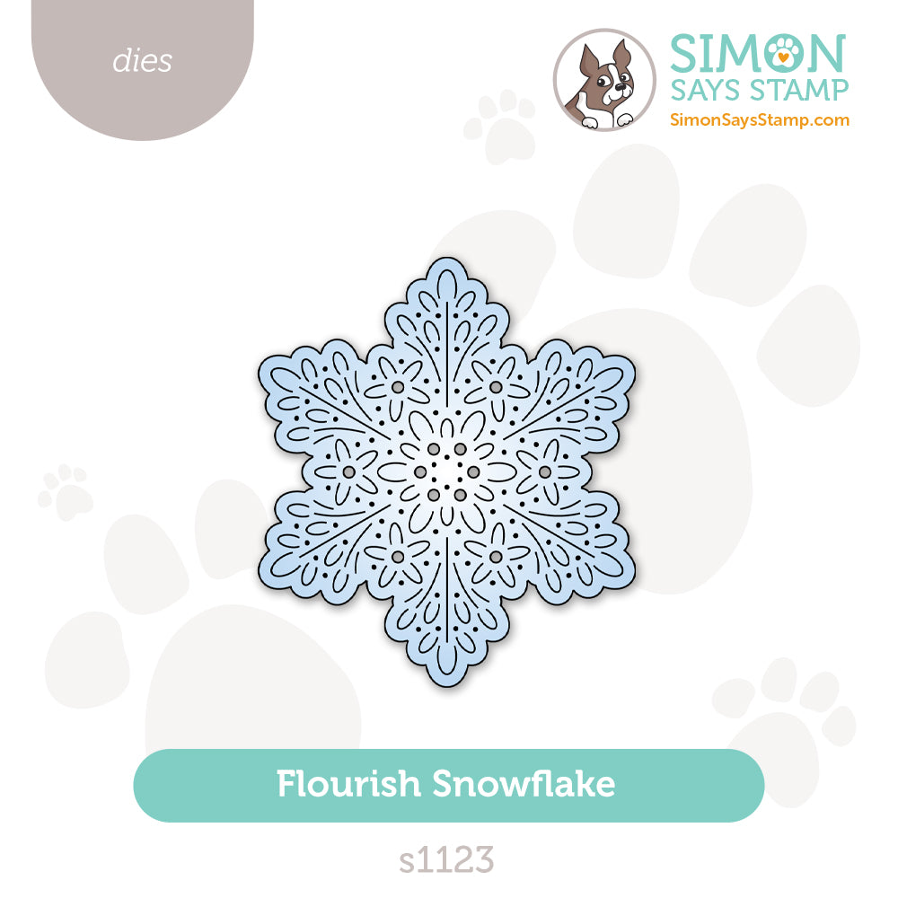 Simon Says Stamp Flourish Snowflake Wafer Dies s1123 DieCember