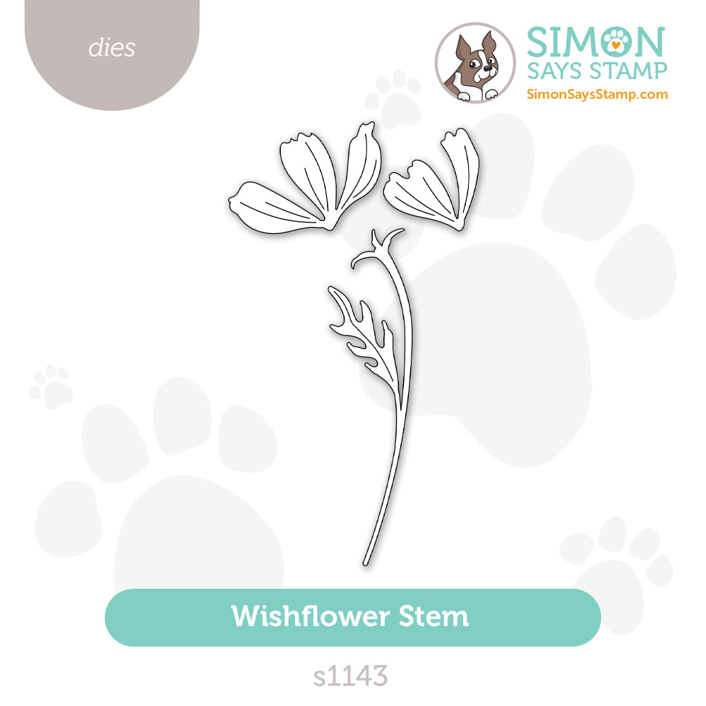 Simon Says Stamp Wishflower Stem Wafer Dies s1143 Every Happiness