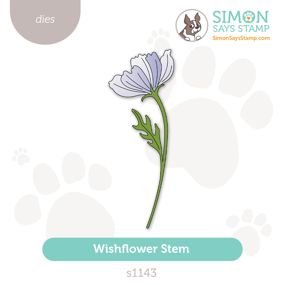 Simon Says Stamp Wishflower Stem Wafer Dies s1143 Every Happiness