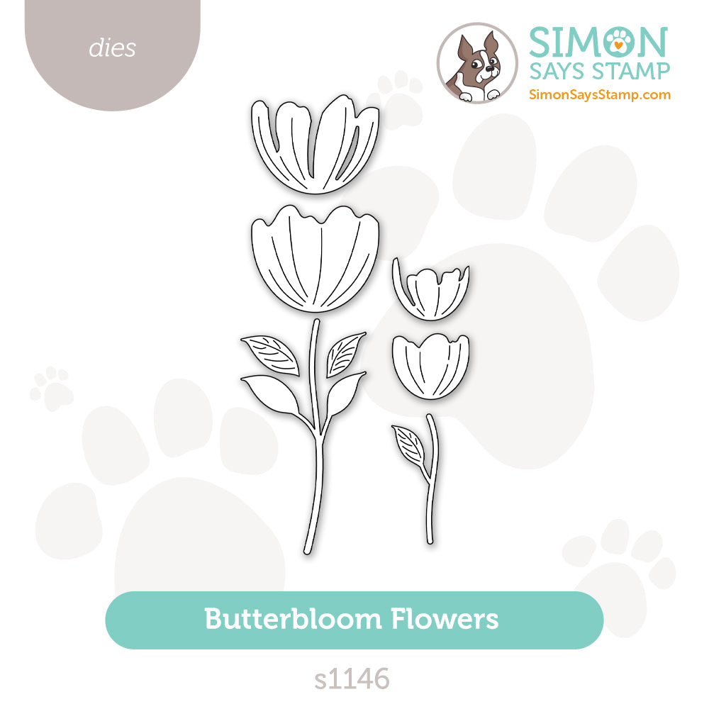 Simon Says Stamp Butterbloom Flowers Wafer Dies s1146 Every Happiness