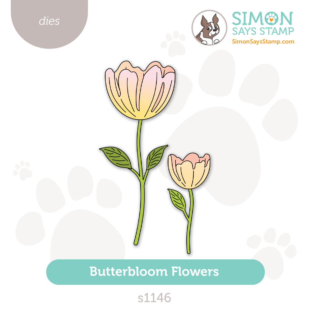 Simon Says Stamp Butterbloom Flowers Wafer Dies s1146 Every Happiness