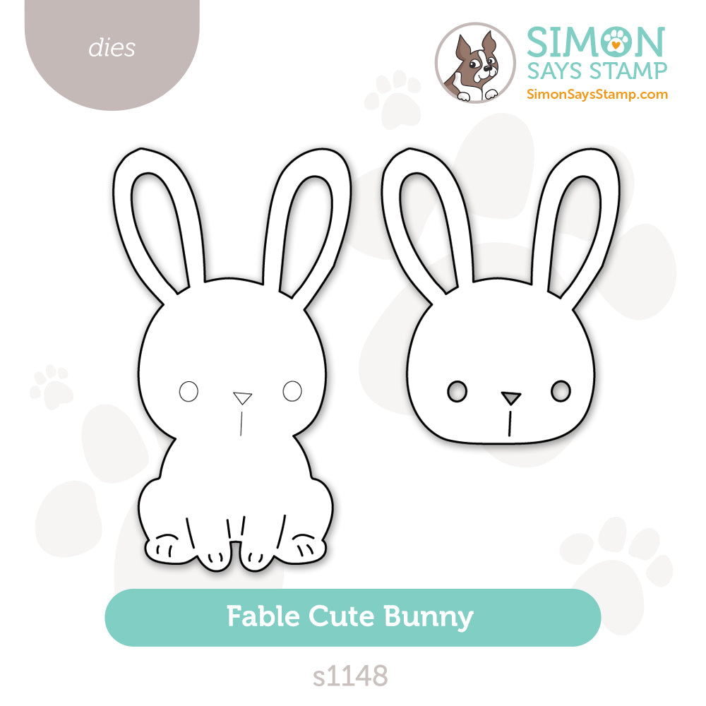 Simon Says Stamp Fable Cute Bunny Wafer Dies s1148 Beautiful Moments