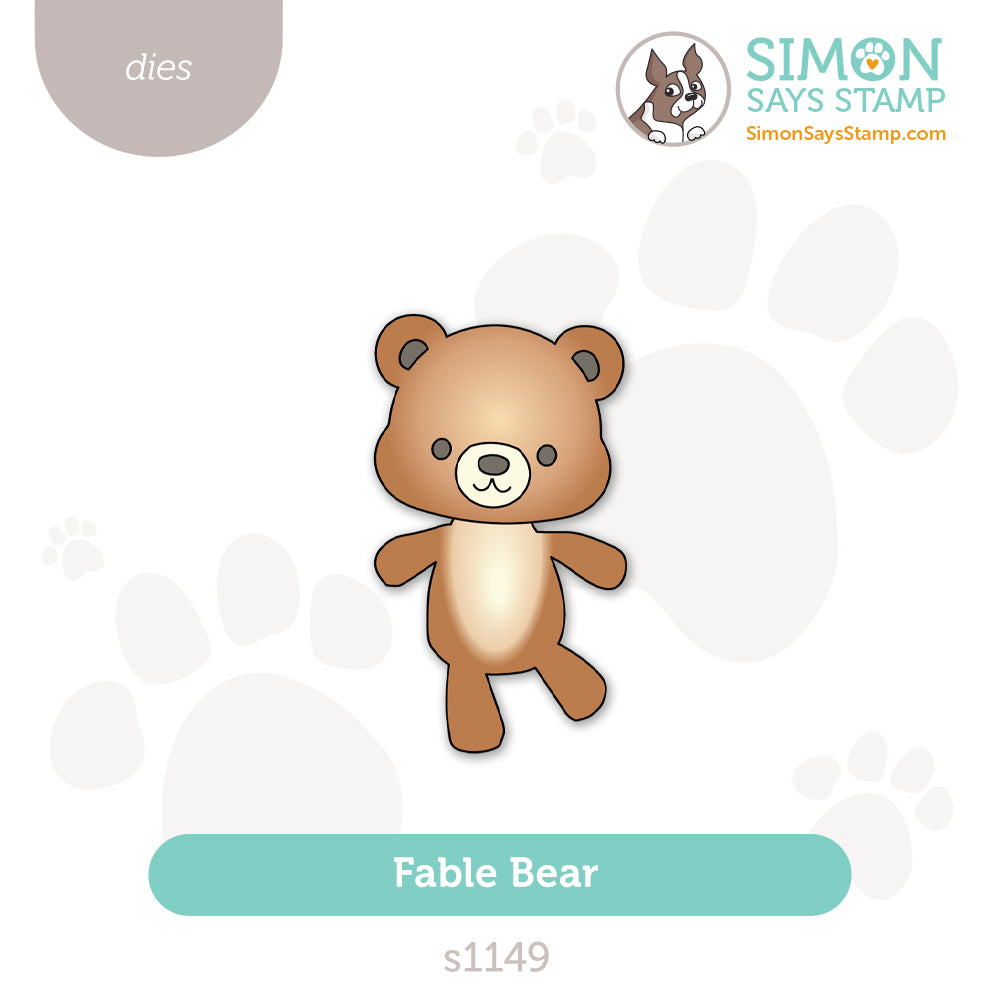 Simon Says Stamp Fable Bear Wafer Dies s1149 Always There