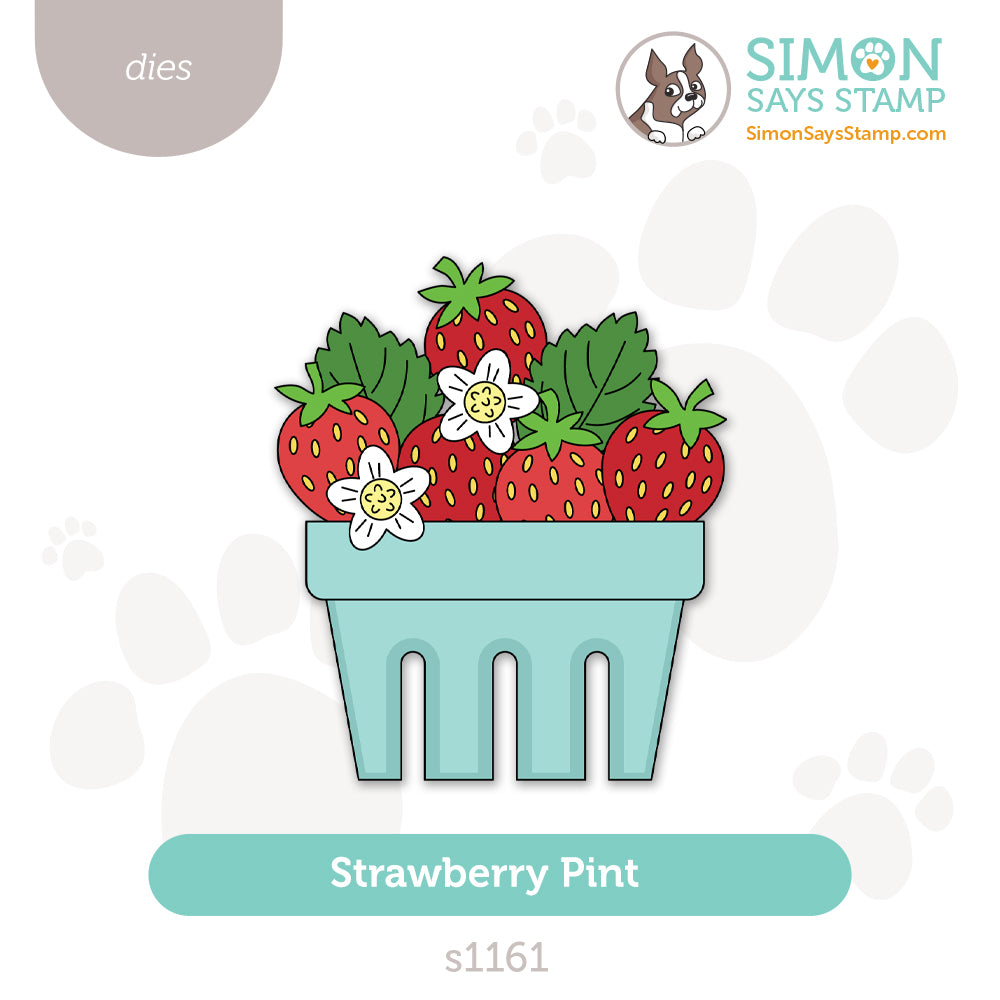Simon Says Stamp Strawberry Pint Wafer Dies s1161 Always There