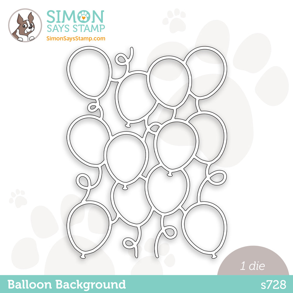 Simon Says Stamp BALLOON BACKGROUND Wafer Dies s728 *