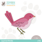Simon Says Stamp LAYERED BIRDIE Wafer Die s761