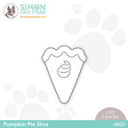 Simon Says Stamp PUMPKIN PIE SLICE Wafer Dies s800 Cozy Hugs