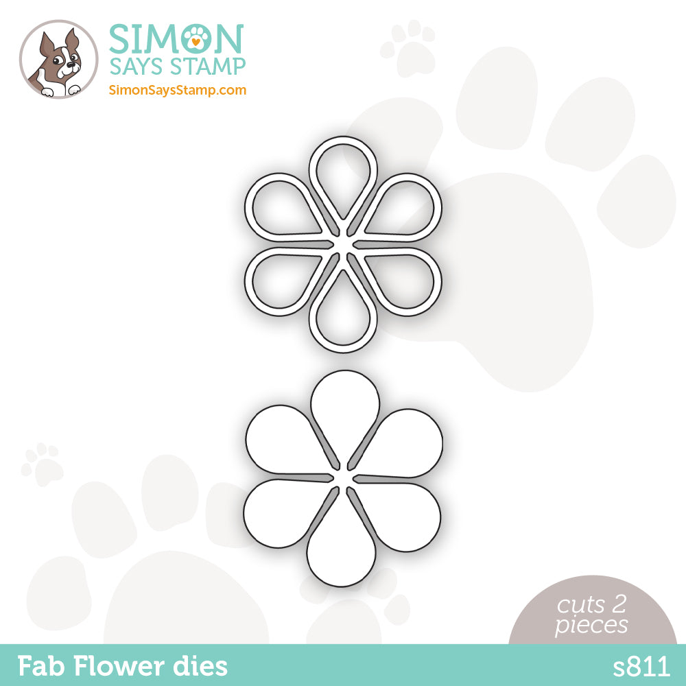 Simon Says Stamp FAB FLOWER Wafer Dies s811