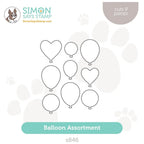 Simon Says Stamp Balloon Assortment Wafer Dies s846 Out Of This World