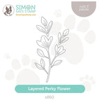 Simon Says Stamp Layered Perky Flower Wafer Die s860 Out Of This World