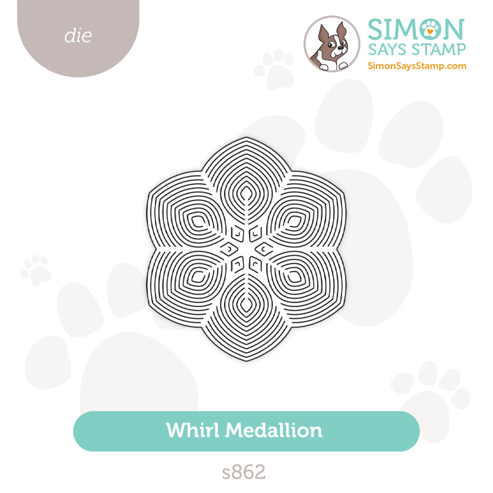 Simon Says Stamp Whirl Medallion Wafer Dies s862 Be Bold