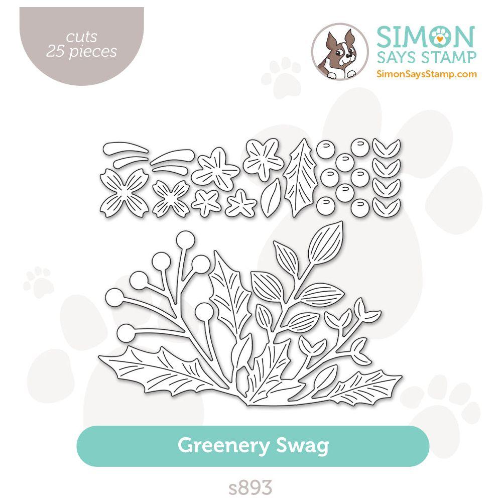 Simon Says Stamp Greenery Swag Wafer Dies s893 All The Joy