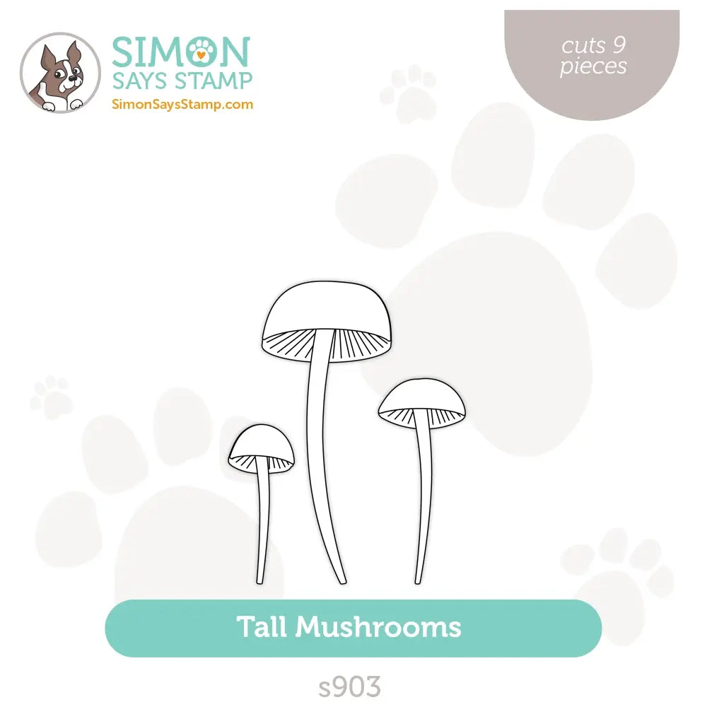Simon Says Stamp Tall Mushrooms Wafer Dies s903 Season Of Wonder