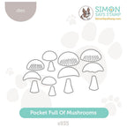 Simon Says Stamp Pocket Full of Mushrooms Wafer Dies s935 Festive Fun
