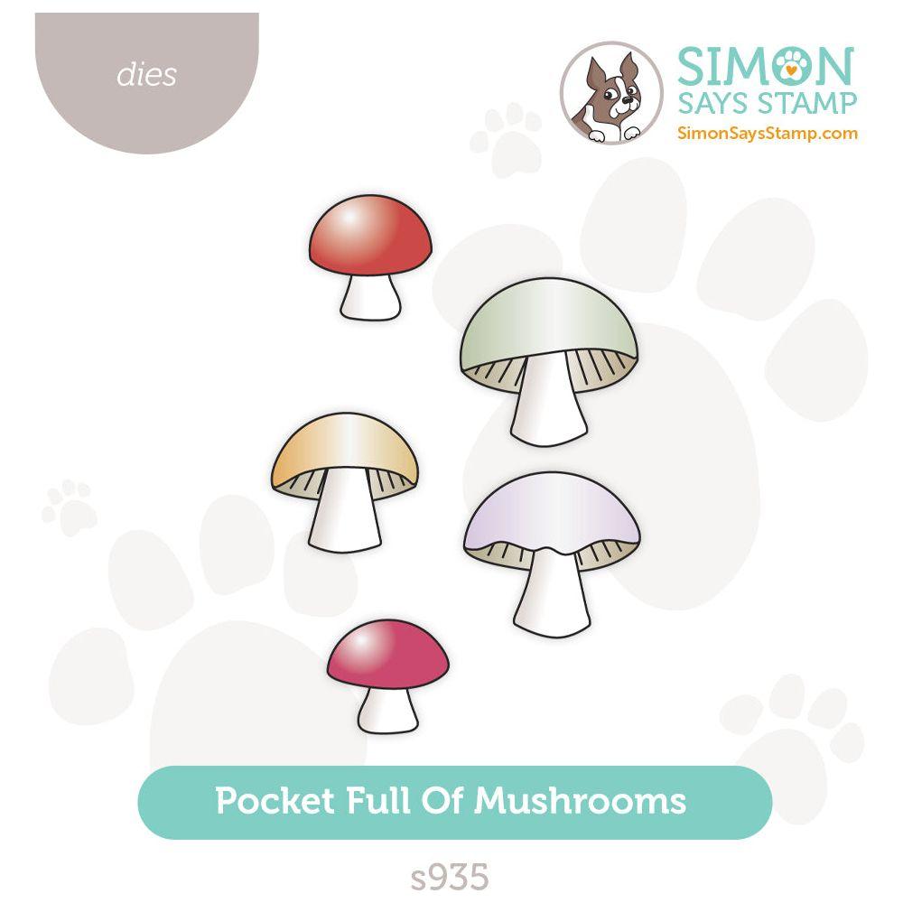 Simon Says Stamp Pocket Full of Mushrooms Wafer Dies s935 Festive Fun